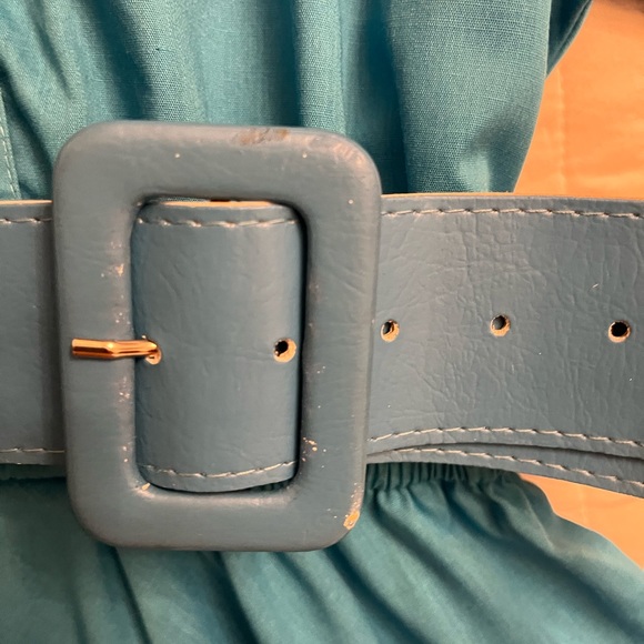 Vintage The American Shirt Dress Teal Blue - Picture 4 of 7